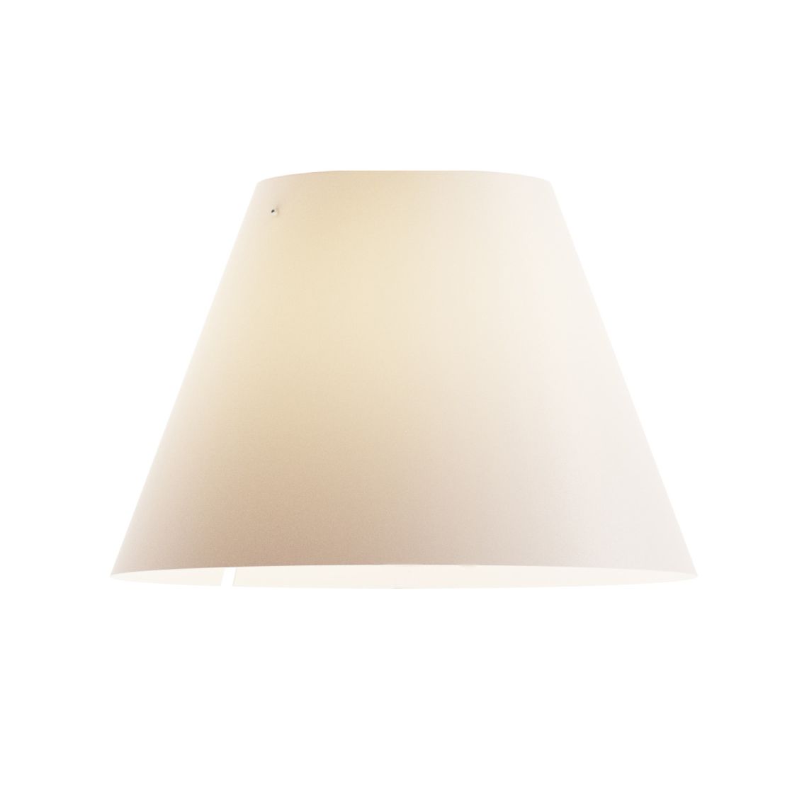 D13 Costanza Lampenschirm in Mistic White von Luceplan, Kegelform, für angenehmes Licht.